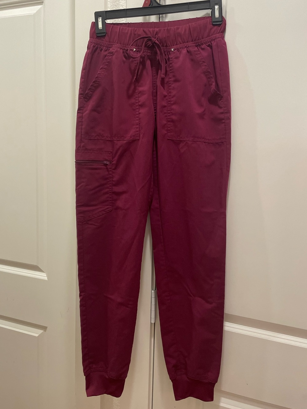 Scrubstar Maroon Women's Scrub Bottoms Pants with Drawstring & Pockets